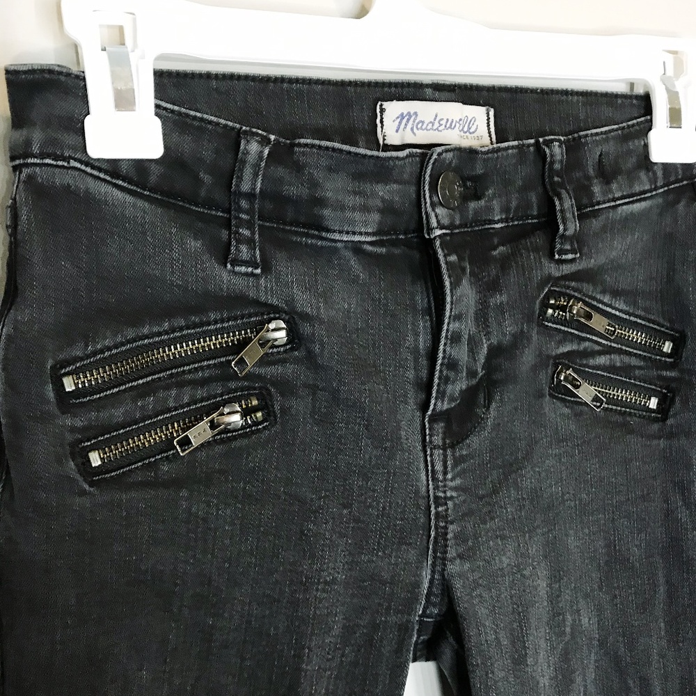 madewell jeans with zippers